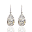 Super flash zircon teardrop earrings atmospheric crystal women's earrings new high-end versatile earrings