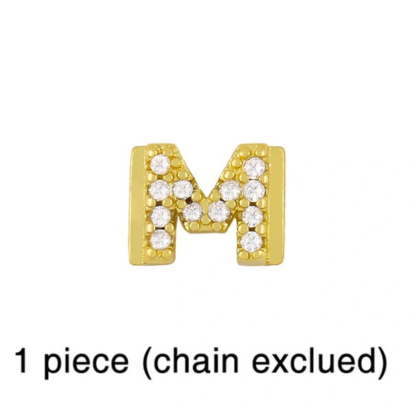 European and American 26 square brand English letter bracelet female bracelet cold style personality DIY diamond letter bracelet brc87