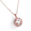 New necklace hot selling copper plated rose gold full inlaid zircon necklace jewelry manufacturers wholesale