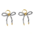 New color rice bead earrings for women European and American simple fashion gold-plated bow earrings earrings era217