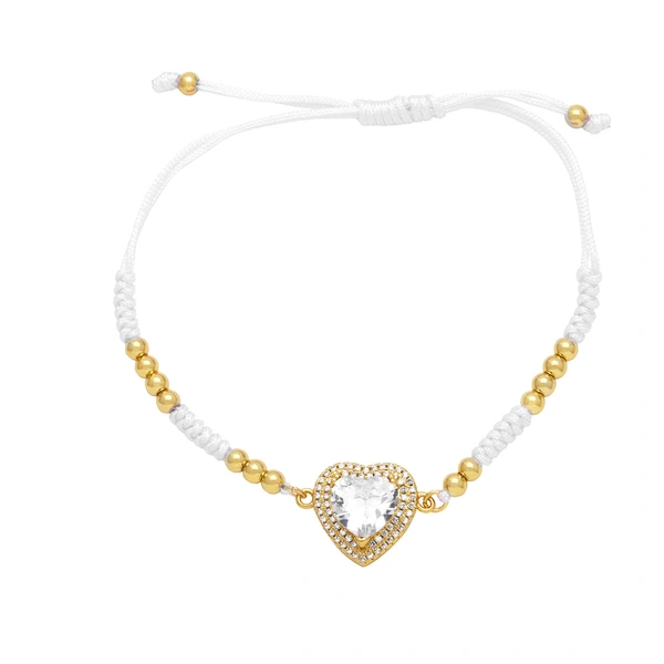 Hot selling love braided bracelet women European and American fashion peach heart pendant hand jewelry bracelet brk97