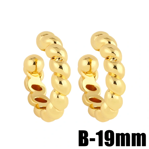 Design sense C-shaped thread personality ear clip European and American simple cold style no ear piercing ear bone earrings female era127