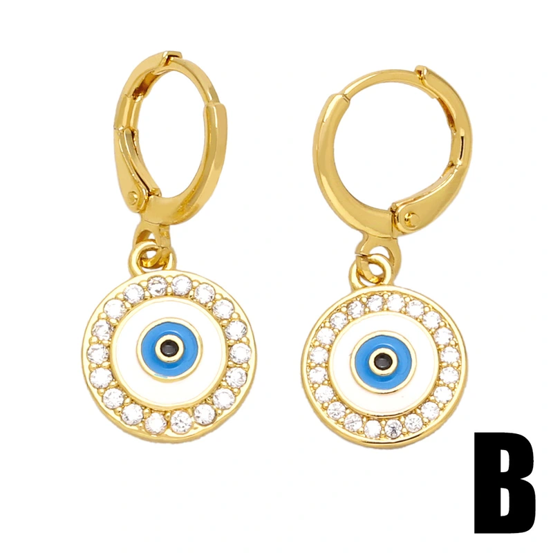 European and American creative personality devil eye earrings female niche retro Fatima hand earrings ert62