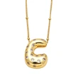AS jewelry new fat 26 English letters pendant necklace gold-plated zircon clavicle chain nkq97