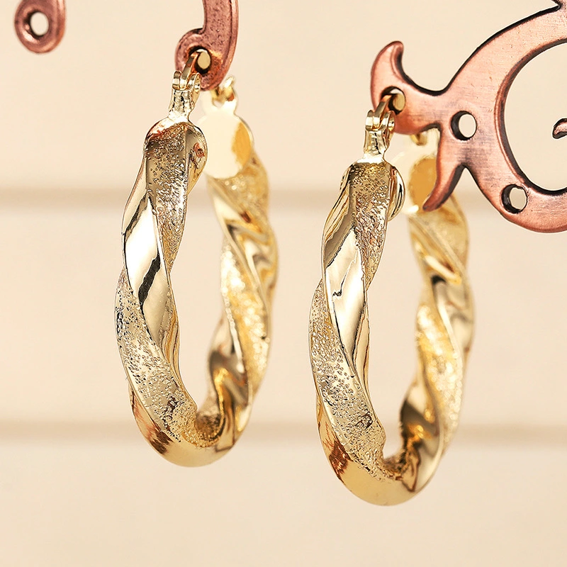 Pinxixi's hot-selling earrings for women, double-sided electroplated design, trendy and cool girl accessories
