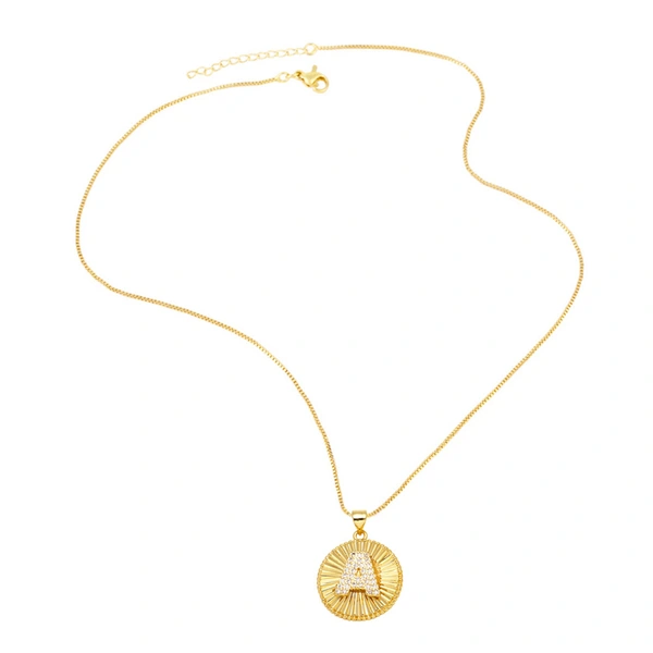 AS jewelry new hot selling 26 English letters pendant necklace clavicle chain nkb785 necklace