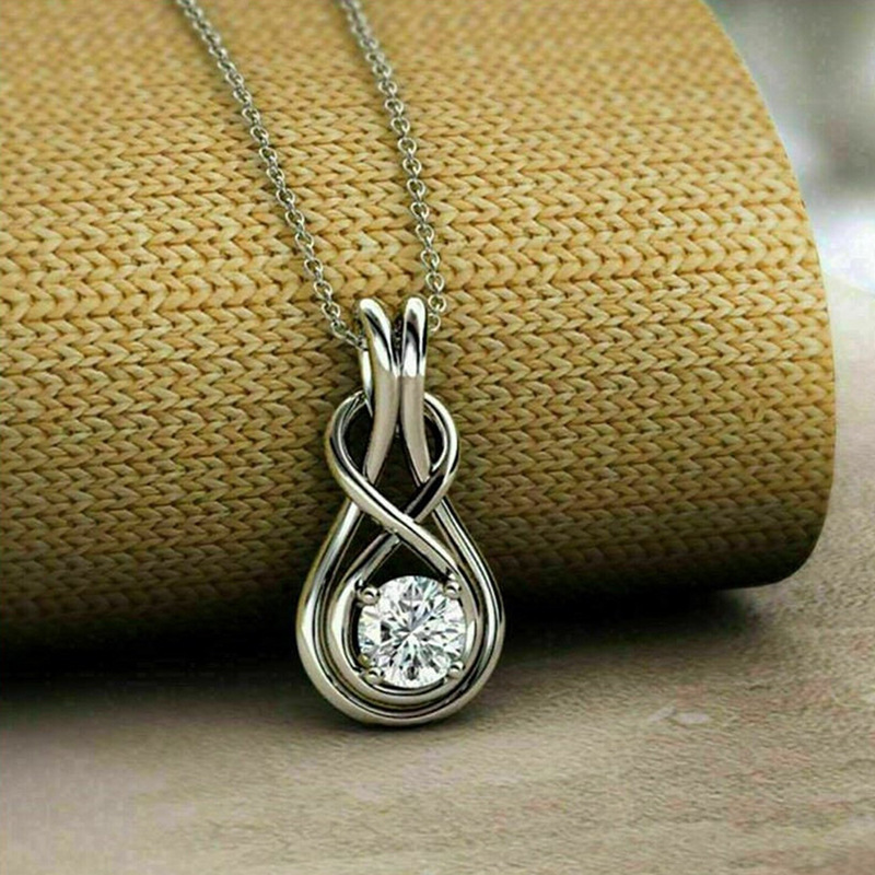 Korean style design new necklace for women cross infinite line design pendant new classic female necklace