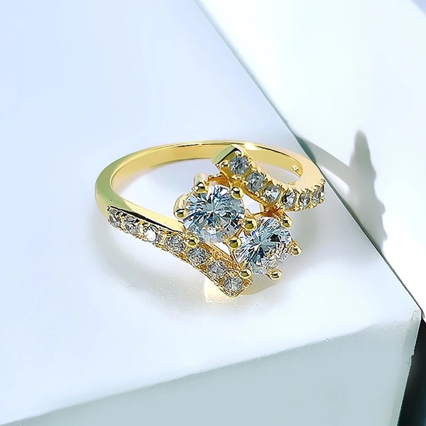  European and American new hot selling ring swing arm design geometric ring fashionable and beautiful everyday ring