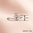  Hot sale in Japan and South Korea, exquisite love ring for women, double heart design, niche ring, sweet girl must-have