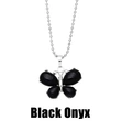 Crystal agate butterfly necklace for women 2023 new European and American hot selling pendant necklace wholesale nkb612