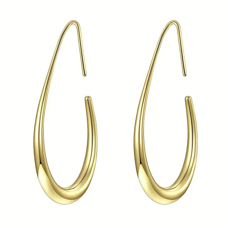 Commuter style workplace simple and elegant texture earrings for women French temperament Internet celebrity style fashion popular style