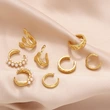 Jewelry style pearl ear clip European and American fashion all-match high-end gold-plated non-pierced earrings era128