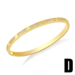 European and American fashion personality exaggerated leopard bracelet inlaid with zircon narrow plate starry sky nail open bracelet female brd22