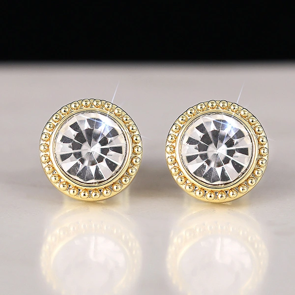    Hot-selling women's round geometric earrings, everyday jewelry, exquisite fashion jewelry