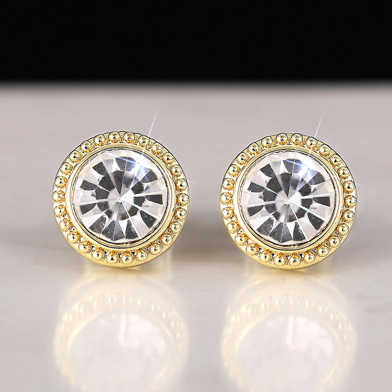    Hot-selling women's round geometric earrings, everyday jewelry, exquisite fashion jewelry