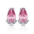 Summer new pear-shaped teardrop earrings temperament Korean all-match net red small earrings exquisite zircon earrings