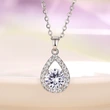 Source new Angel's Tears water drop zircon necklace simple pear-shaped necklace wholesale
