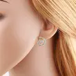 AS jewelry hot selling pearl thread earrings copper plated 18k gold high-end earrings err56
