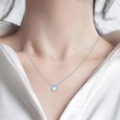  Elegant and lustrous pendant necklace, hot selling imitation moonstone, popular and fashionable niche design