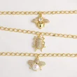 Hot selling jewelry full of zircon pearl bee insect pendant bracelet hand jewelry brm89 bracelet