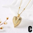 AS jewelry European and American hot-selling style Valentine's Day love heart necklace pendant real gold plated clavicle chain female nkv16