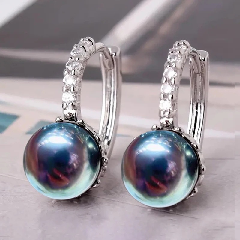 Fashionable and elegant high-end earrings, internet celebrity pearl earrings, female temperament, Hong Kong style, personality, trendy earrings
