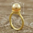   Fashion new imitation pearl ring retro vintage medieval style ring noble ring