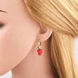 AS jewelry hot selling copper plated 18k gold fruit and vegetable watermelon earrings earrings female erw44