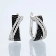 Exquisite cross fashion zircon earrings Korean Dongdaemun temperament fashion ear buckle unique design earrings
