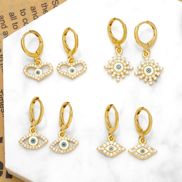 European and American new fashion retro devil eye earrings European and American personality vintage all-match earrings wholesale ert60
