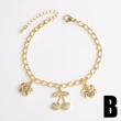 Jewelry new full zircon cherry pendant bracelet gold-plated butterfly hand jewelry bracelet brj17 bracelet