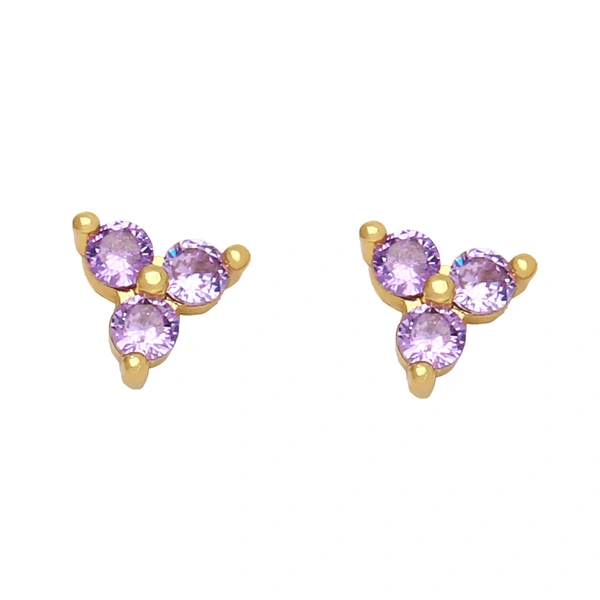 Clearance style simple earrings internet celebrity design small zircon earrings female niche ear jewelry wholesale erz73