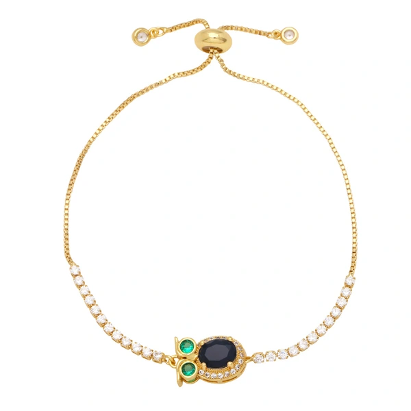 Clearance sale European and American style owl bracelet unisex fashion niche design versatile zircon bracelet brg09