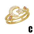 Clearance Europe and the United States hot selling simple devil eye ring bracelet star moon open ring rim05