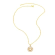 AS jewelry European and American hot-selling style Valentine's Day love heart necklace pendant real gold plated clavicle chain female nkv16