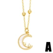 European and American jewelry temperament star moon necklace simple fashion love pendant girlfriend clavicle chain nkn56