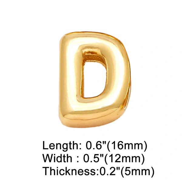 AS jewelry hot selling 26 English letters belt bracelet diy gold-plated hand jewelry female brg78