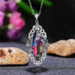 2022 Spring Festival new natural style gradient stone series jewelry necklace women's evening jewelry accessories