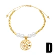 AS jewelry Europe and the United States hot selling pearl bracelet female gold-plated zircon starfish moon pendant bracelet brf67