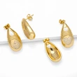 European and American fashion love water drop earrings niche light luxury inlaid zircon gold-plated earrings wholesale erw21