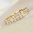 Korean style super shiny multi-layer ring Pinxixi new three-layer thin circle line designer style jewelry