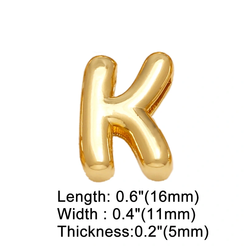 AS jewelry hot selling 26 English letters belt bracelet diy gold-plated hand jewelry female brg78