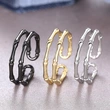  Fashion personality bamboo adjustable ring simple popular plain ring female super popular European and Korean jewelry