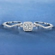 Bridal light luxury style three-piece ring set fashionable and elegant wedding accessories hot selling hot items