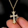   Hot selling palace style pendant necklace micro inlaid zircon fashion jewelry personality trend temperament style