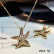Creative simple starfish elegant women's necklace European and American trend personality fashion lady style temperament necklace
