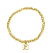 AS jewelry hot selling square 26 English letters pendant bracelet female beaded bracelet brf55
