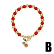 AS jewelry new hot selling fruit cherry pendant bracelet beaded hand jewelry bre44 bracelet