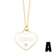 Internet celebrity simple oil drop heart butterfly pendant necklace European and American choker clavicle chain necklace nks93