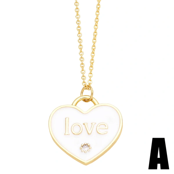 Internet celebrity simple oil drop heart butterfly pendant necklace European and American choker clavicle chain necklace nks93